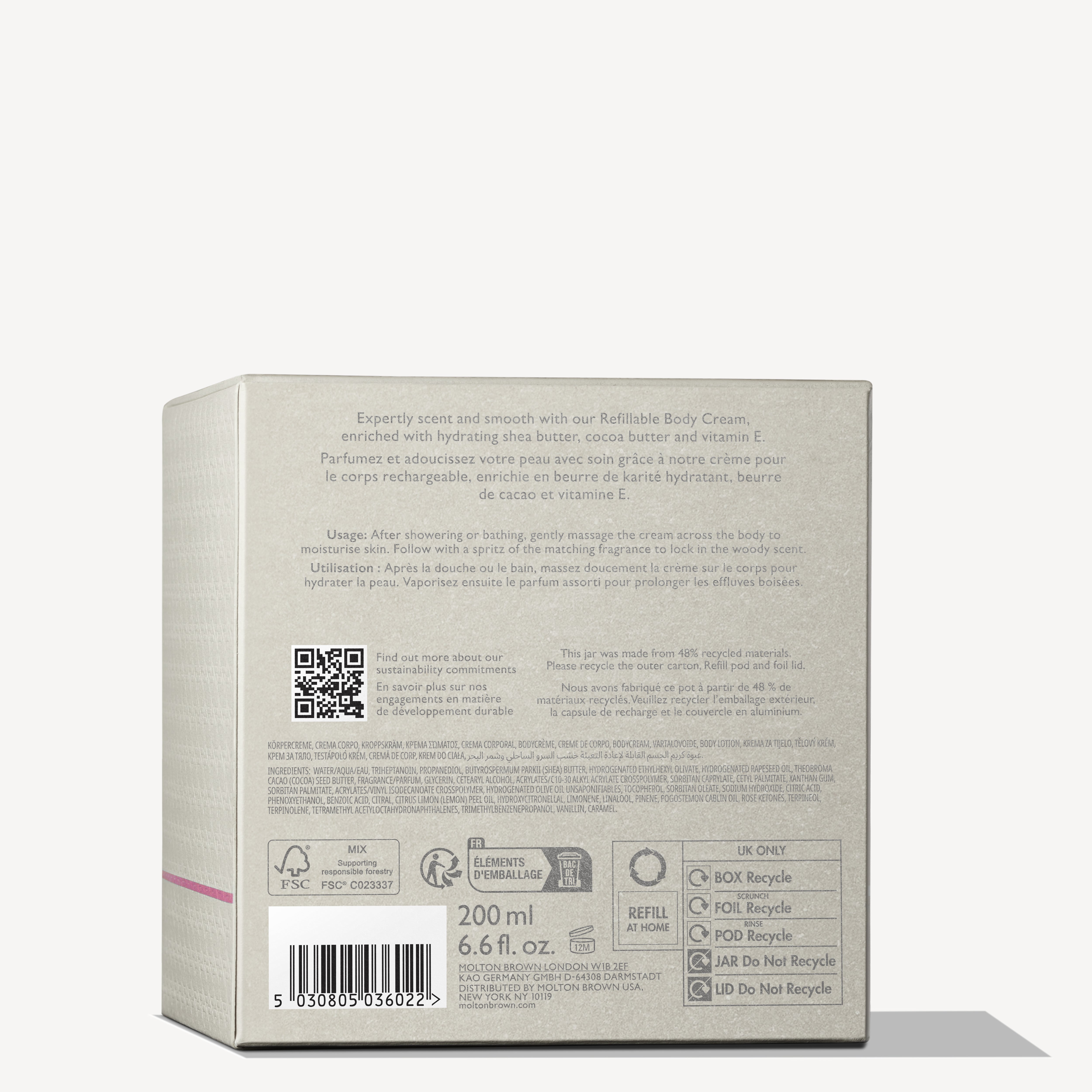 Molton Brown Fiery Pink Pepper krem do ciała 200 g pikantny