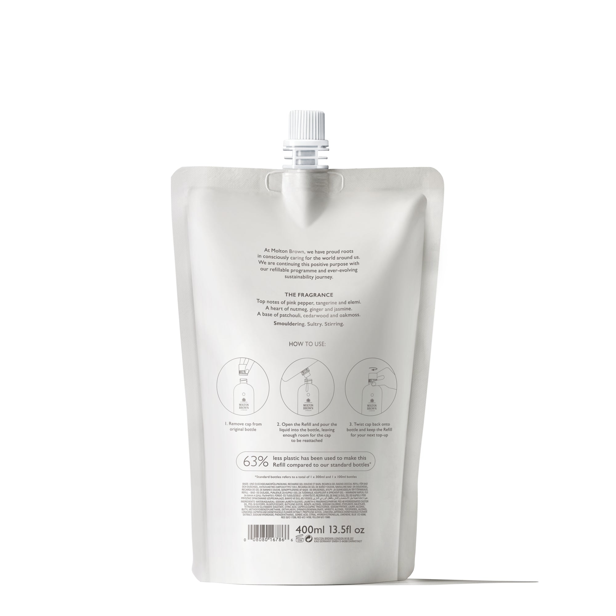 Molton Brown Fiery Pink Pepper żel pod prysznic 400 ml refill