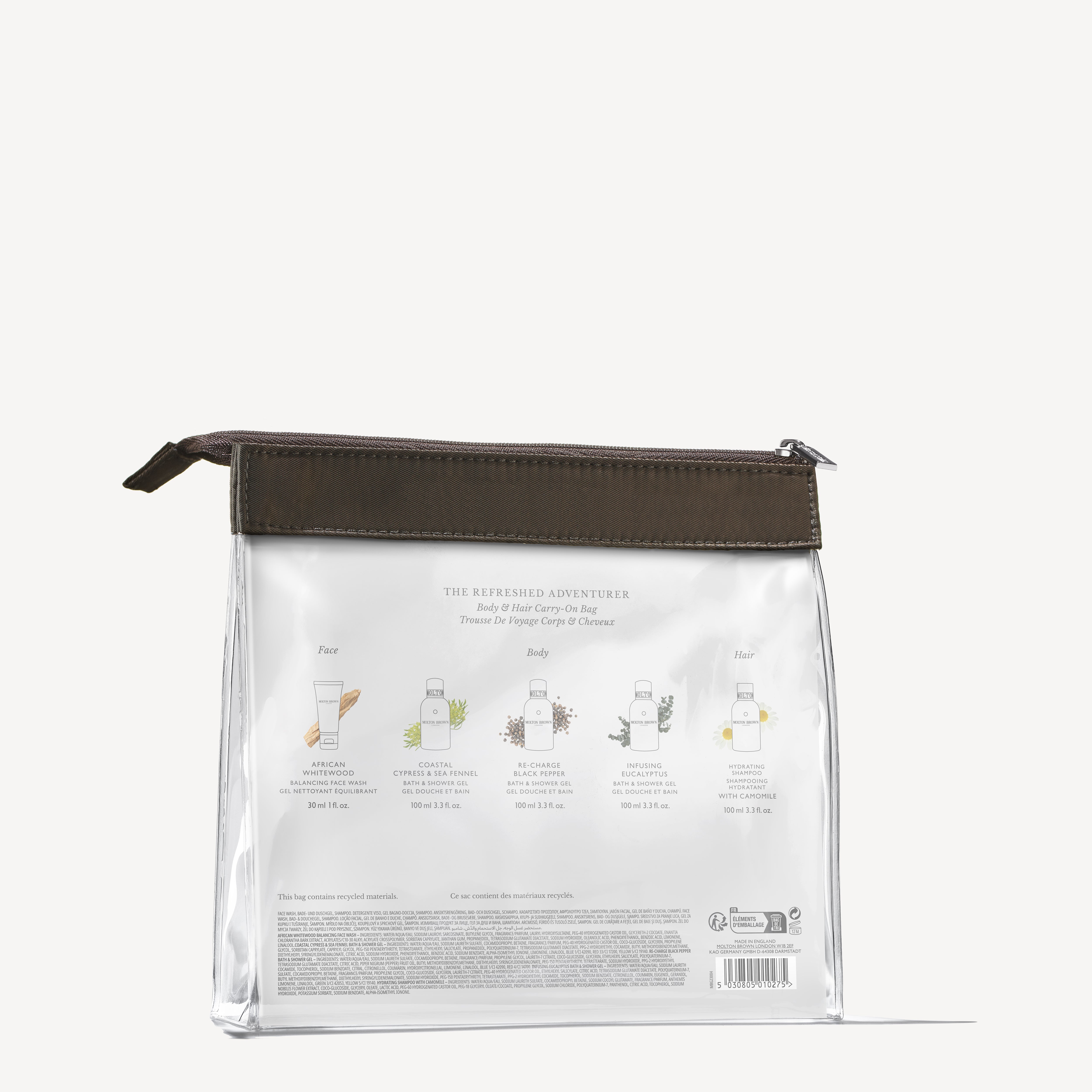 Molton Brown zestaw podróżny 5 mini kosmetyków do ciała i włosów