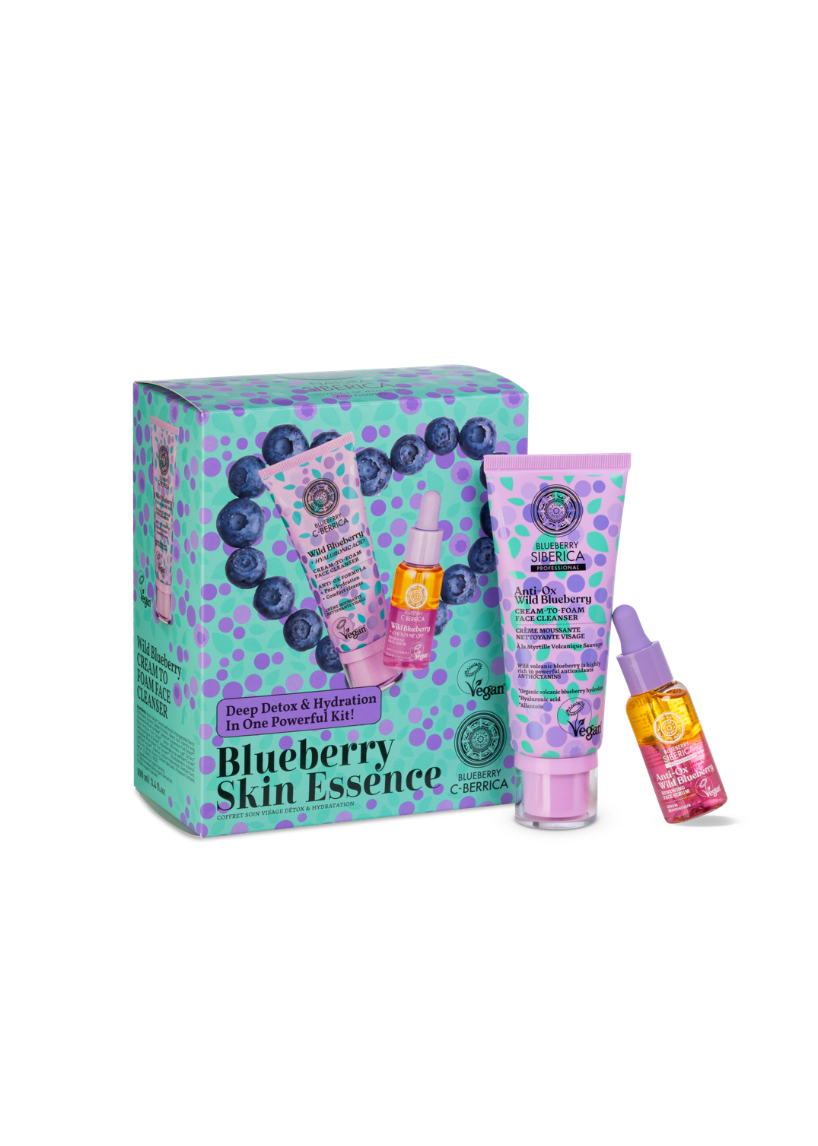 Taiga Siberica Anti-OX Wild Blueberry zestaw do twarzy 30+100 ml