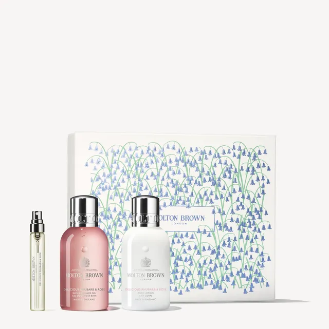 Molton Brown Rhubarb & Rose zestaw travel owocowy