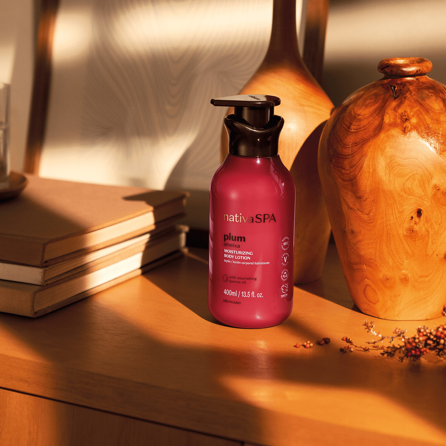 Nativa SPA Plum zestaw 2-stopniowy balsam i olejek