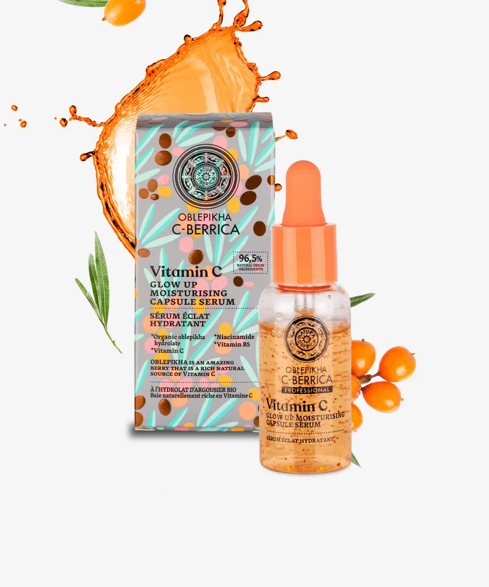 Taiga Siberica Glow Up serum do twarzy w kapsułkach rozświetlające