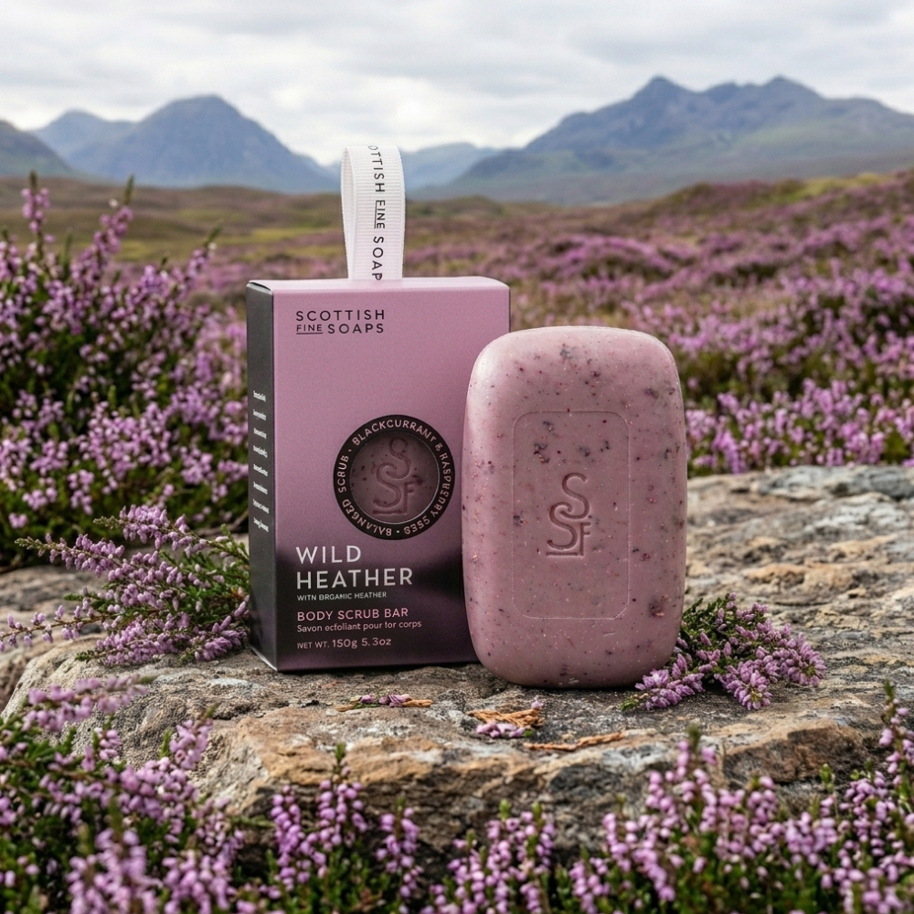 Scottish Fine Soaps Wild Heather peeling do ciała 150 g wrzosowy