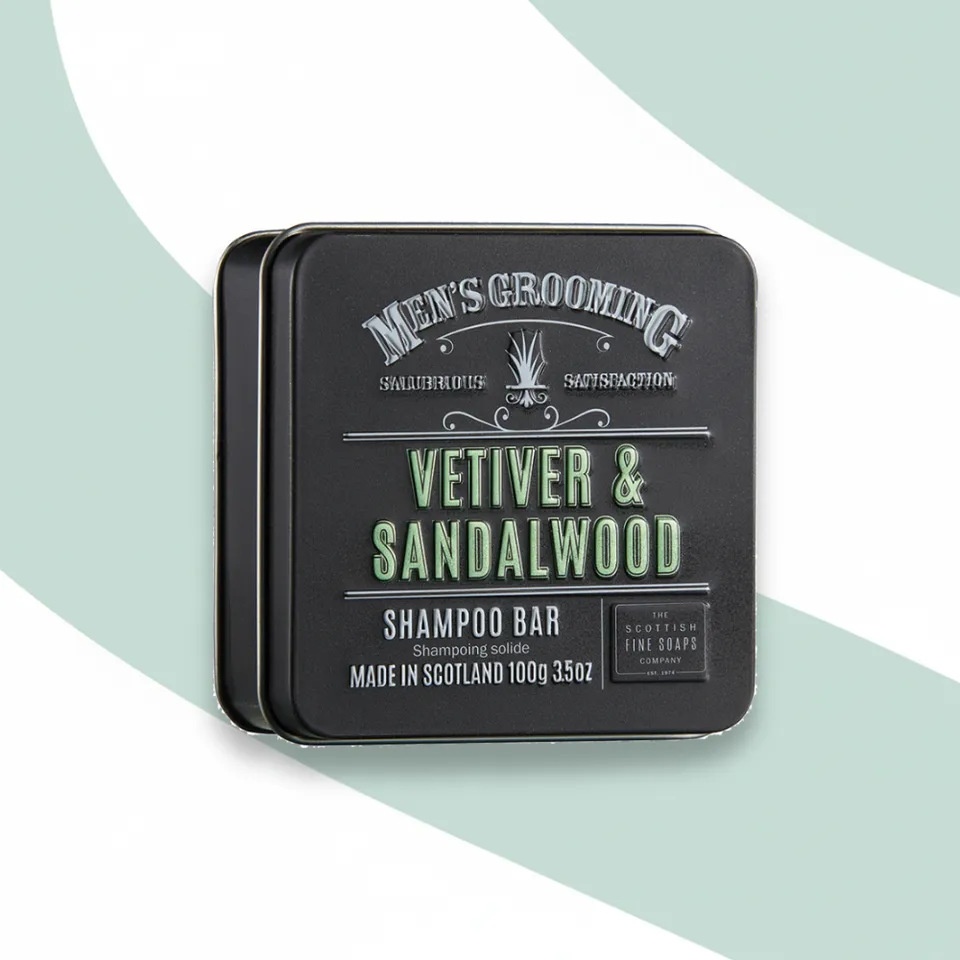 Scottish Fine Soaps Vetiver & Sandalwood szampon w kostce 100 g