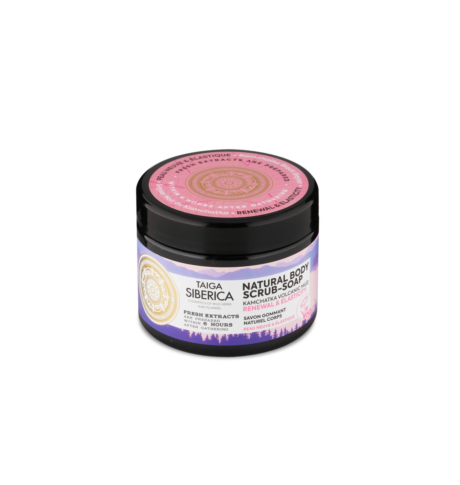 Taiga Siberica Renewal peeling-mydło do ciała ujędrniające
