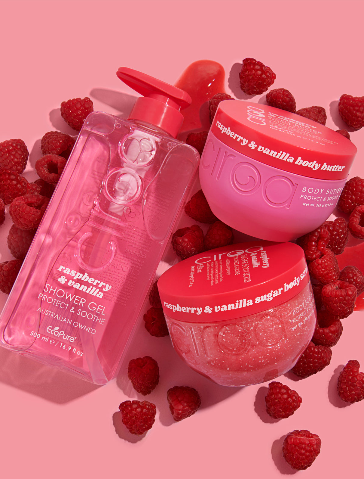 Ciroa Raspberry Vanilla żel pod prysznic 500ml malina