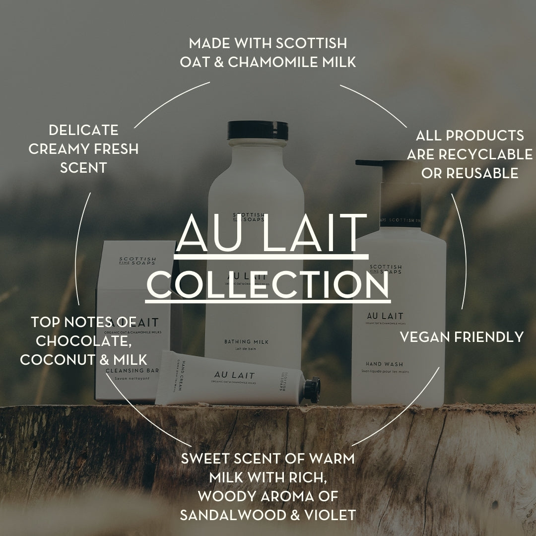 Scottish Fine Soaps Au Lait Signature zestaw 4 el. mleczny