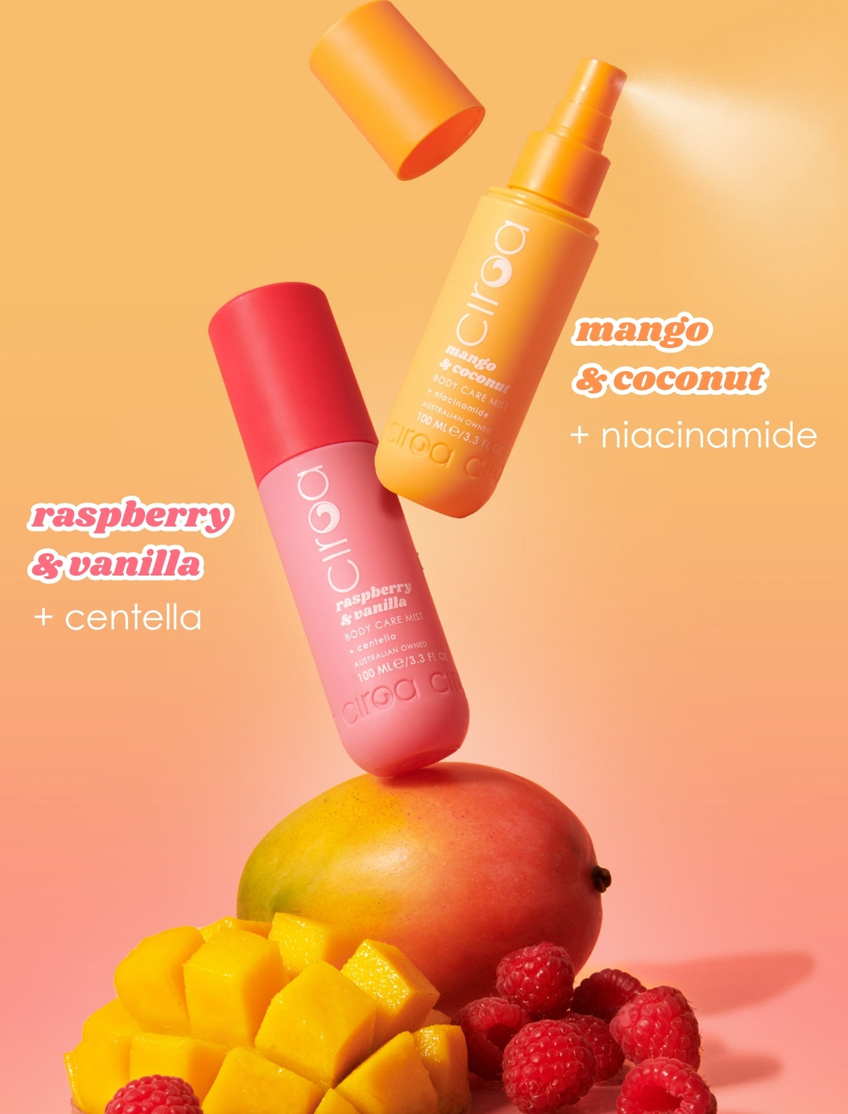Ciroa Mango & Coconut mgiełka do ciała 100 ml niacinamid
