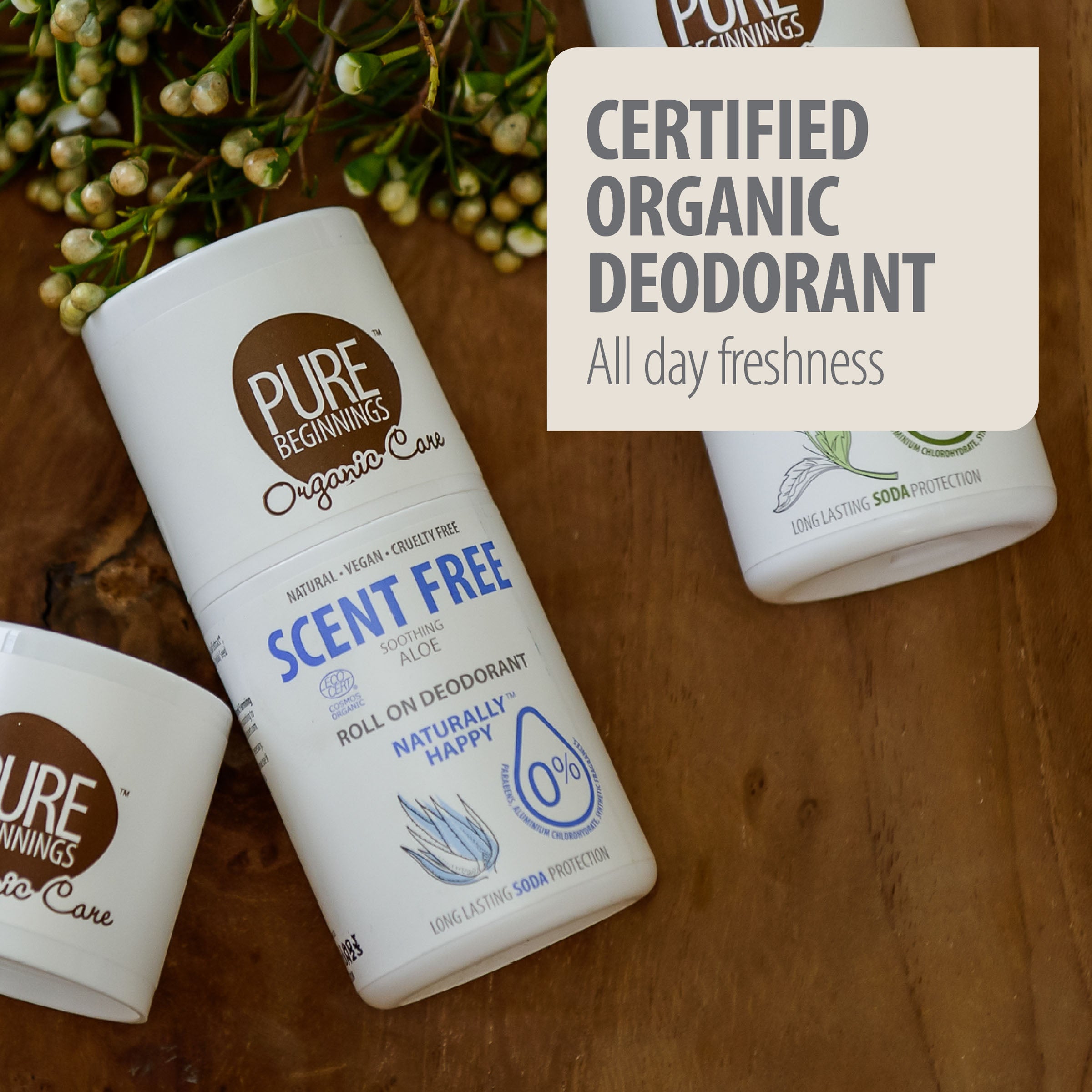 Pure Beginnings Scent Free dezodorant 75 ml bez aluminium