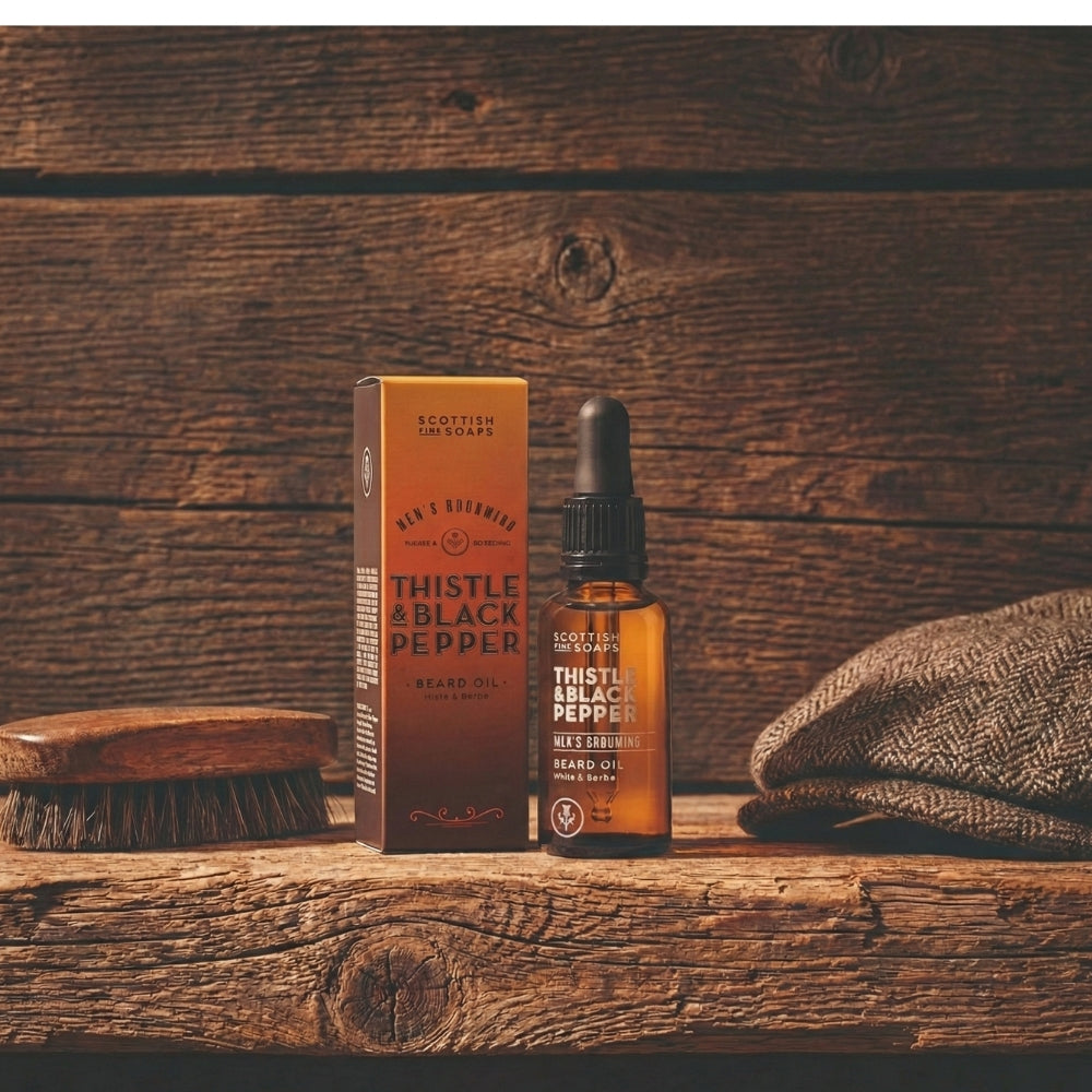 Scottish Fine Soaps Thistle & Black Pepper olejek do brody 30ml