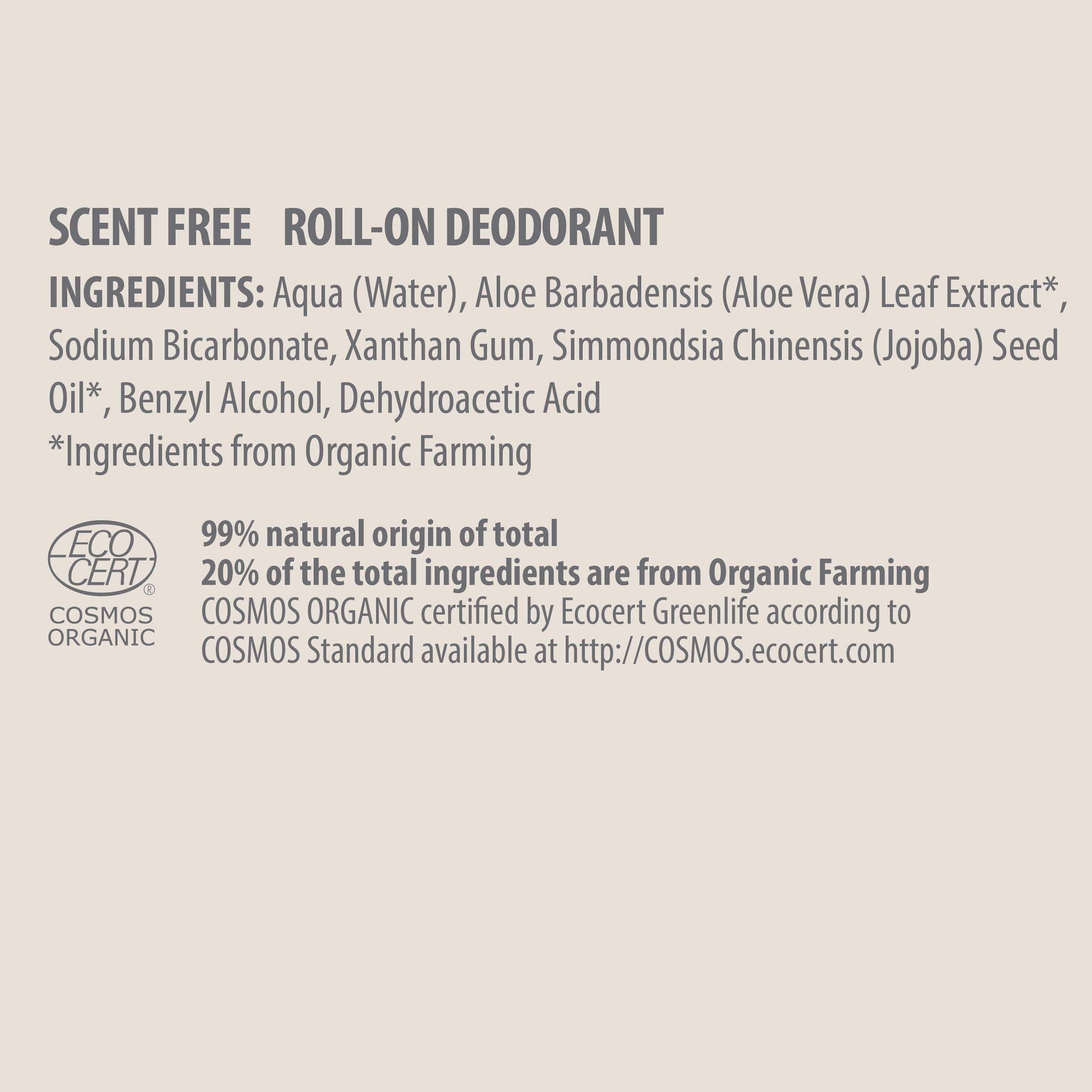 Pure Beginnings Scent Free dezodorant 75 ml bez aluminium