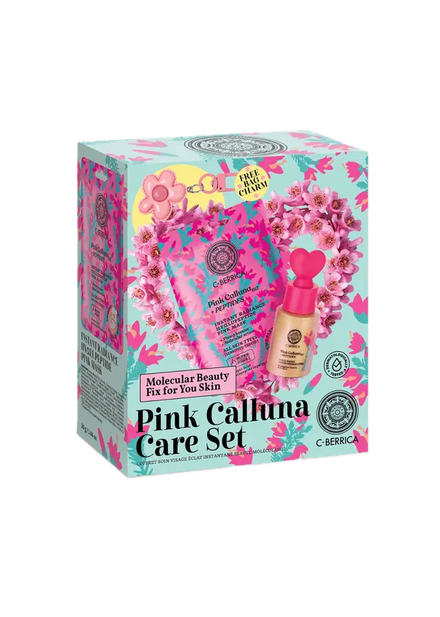 Taiga Siberica Pink Calluna zestaw do twarzy maska rozświetlacz