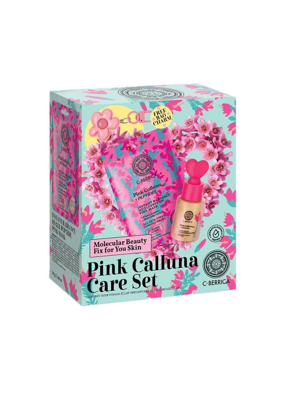 Taiga Siberica Pink Calluna zestaw do twarzy maska rozświetlacz