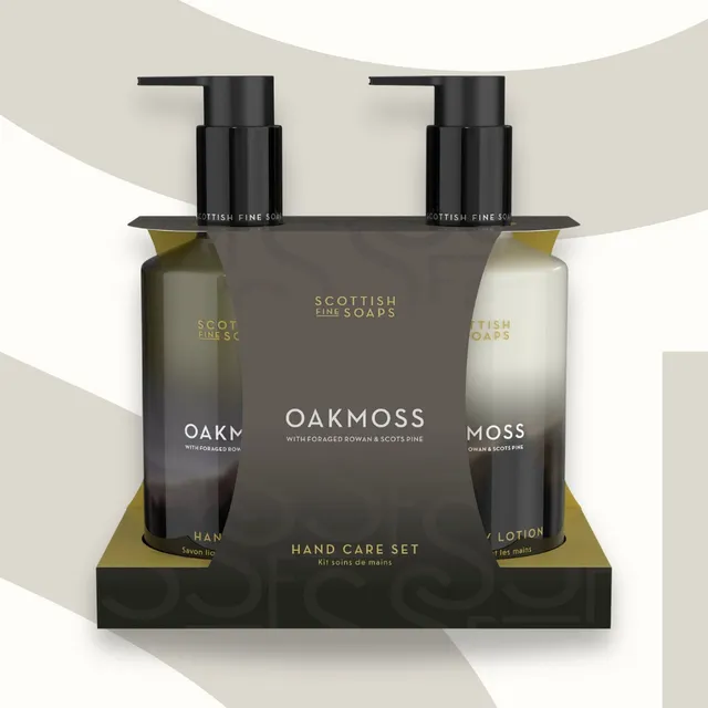 Scottish Fine Soaps Oakmoss zestaw do rąk 2x300ml leśny
