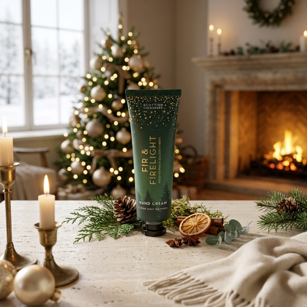Scottish Fine Soaps Fir & Firelight krem do rąk 30 ml sosnowy